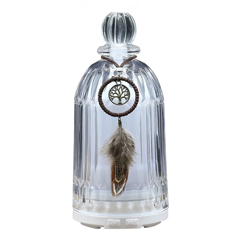 Ultrasonic Air Humidifier For Home USB Fragrance Diffuser Glass Aromatherapy Machine 7-Color LED Lights Essential Oils Diffuser
Ultrasonic Air Humidifier For Home USB Fragrance Diffuser Glass Aromatherapy Machine 7-Color LED Lights Essential Oils Diffuser