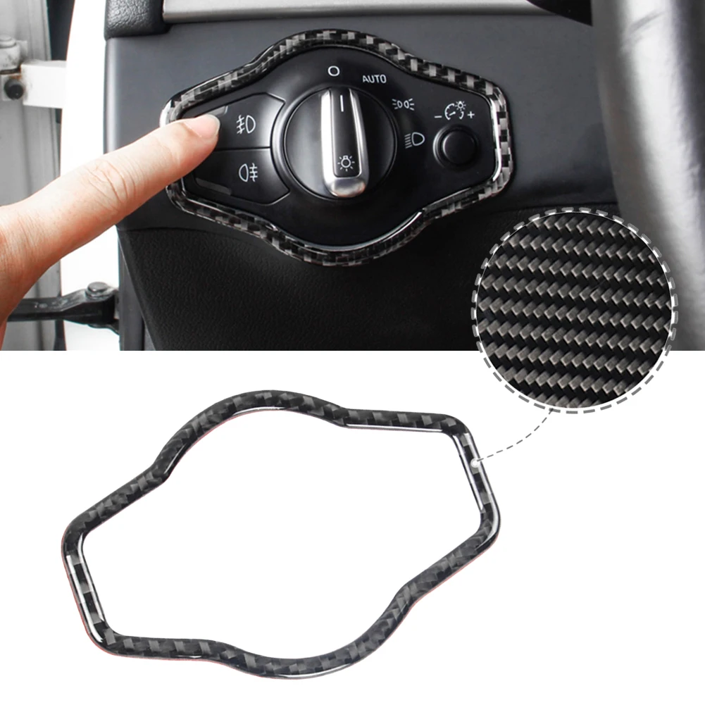 Car Styling Car Headlight Switch Trim Cover Carbon Fiber For 2009-2015 B8 A4 Interior Decoration Frame Trim Cover Sticker
Car Styling Car Headlight Switch Trim Cover Carbon Fiber For 2009-2015 B8 A4 Interior Decoration Frame Trim Cover Sticker