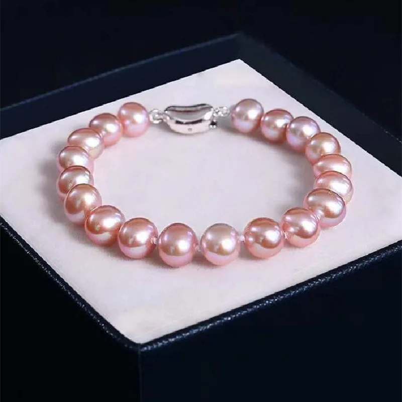 Natural Light Pink Pearl Bracelet Color Saturation High Pearl Delicate Fashion Style
Natural Light Pink Pearl Bracelet Color Saturation High Pearl Delicate Fashion Style