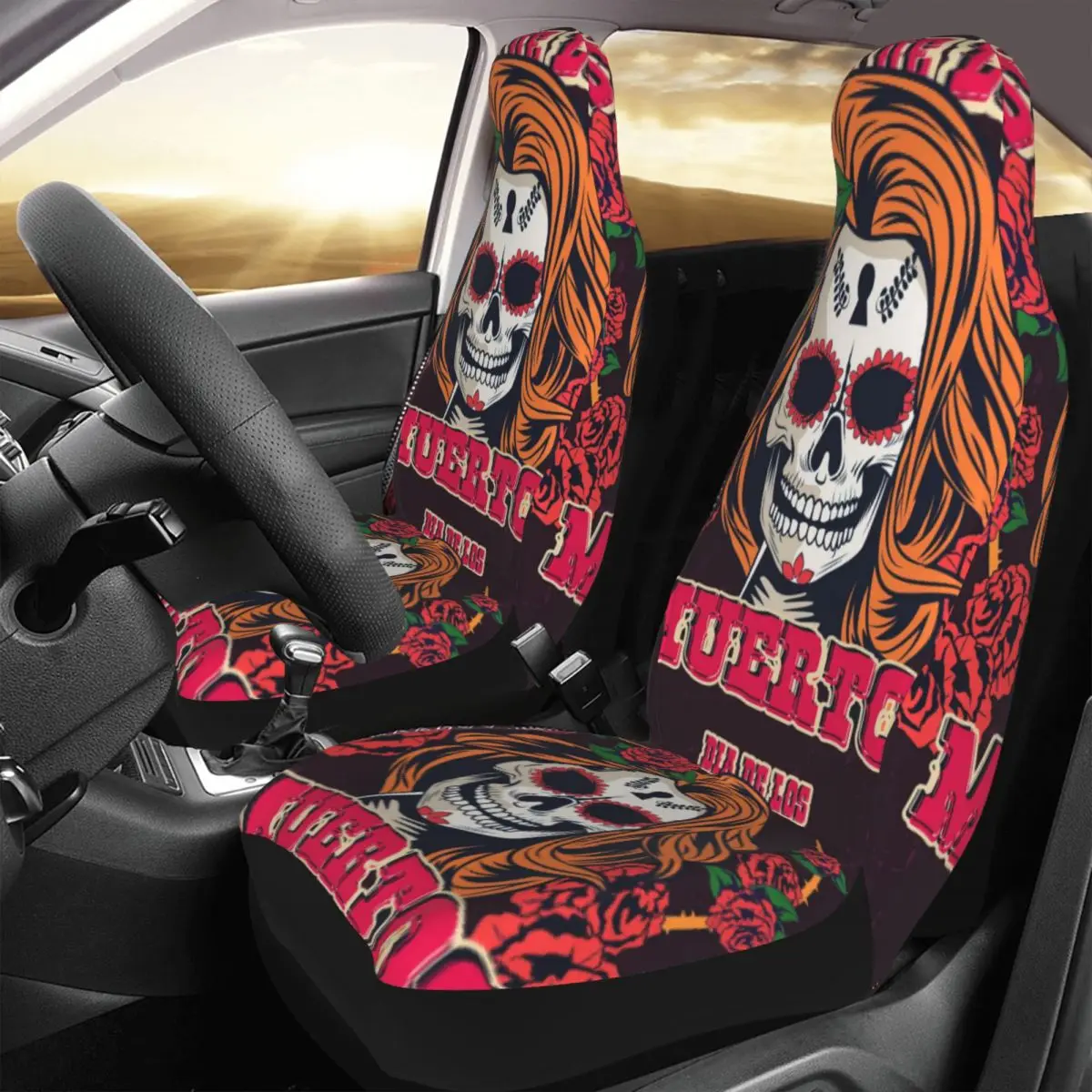 Dia De Los Muertos Woman Skull And Roses Wreath Car Seat Cover Custom Printing Universal Front Protector Accessories Cushion Set
Dia De Los Muertos Woman Skull And Roses Wreath Car Seat Cover Custom Printing Universal Front Protector Accessories Cushion Set
