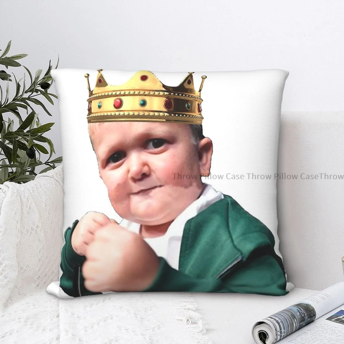 

King Hasbulla Throw Pillow Case Backpack Coussin Covers DIY Printed Reusable Home Decor