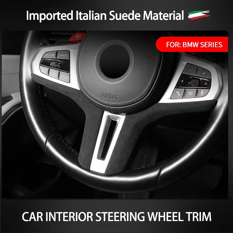 Italy Super Suede Car Steering Wheel Cover Trim Sticker For BMW New 1/3/4/5/6/7 Series X1 X2 X3 X4 X5 X6 X7 M8 F91 F92 F93 Z4
Italy Super Suede Car Steering Wheel Cover Trim Sticker For BMW New 1/3/4/5/6/7 Series X1 X2 X3 X4 X5 X6 X7 M8 F91 F92 F93 Z4