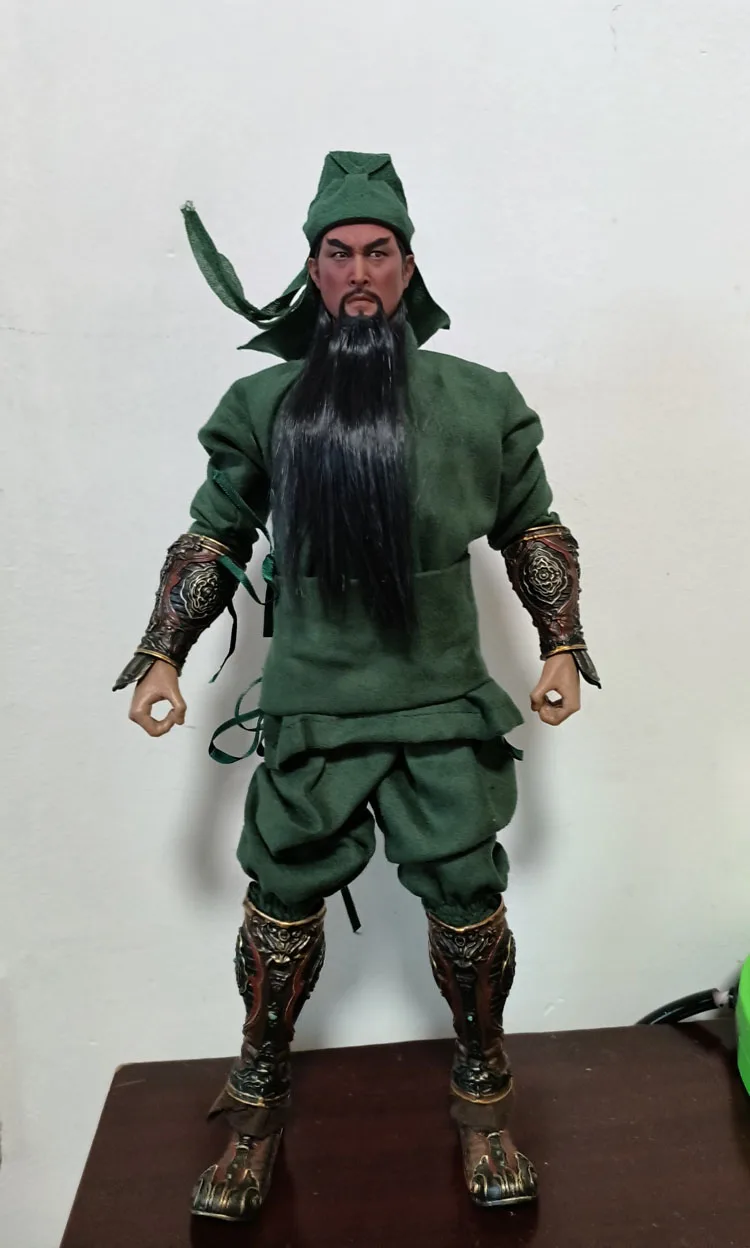 

1/6 Ancient Soldier Clothing, Ancient Costume Three Kingdoms Series, Guan Yu Green Clothing