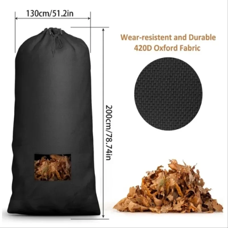 

78.7" x 51.2"/ 96" x 56" Large Capacity Lawn Tractor Leaf Bag Grass Catcher Bag Fast Leaf Collection for Most Riding Lawn Mowers