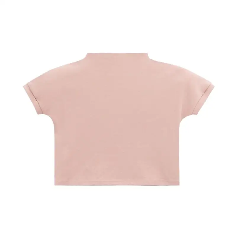Summer New Knitted Cotton Pink Inverted Turtleneck Tops Skinny Raglan Short Sleeve Basic Versatility Bottoming shirts Blouses
Summer New Knitted Cotton Pink Inverted Turtleneck Tops Skinny Raglan Short Sleeve Basic Versatility Bottoming shirts Blouses