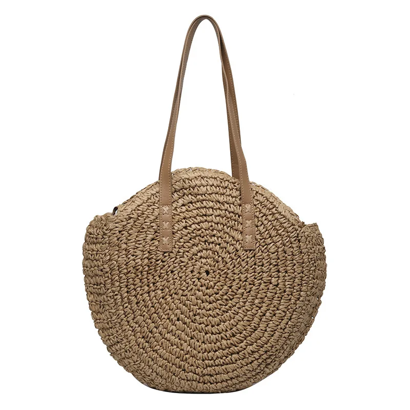 Handwoven Summer Rattan Beach Tote - Large Capacity Women's Straw Bag 31 Sbf0d5298f9d542bfb9781b5b56a0f3e7l