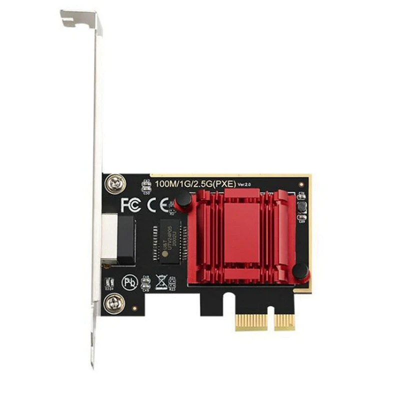 Сетевая карта 2,5G PCI-E к RJ45, бездисковая сетевая карта Ethernet 2500 Мбит/с 2,5 Гбит/с для ПК
Сетевая карта 2,5G PCI-E к RJ45, бездисковая сетевая карта Ethernet 2500 Мбит/с 2,5 Гбит/с для ПК