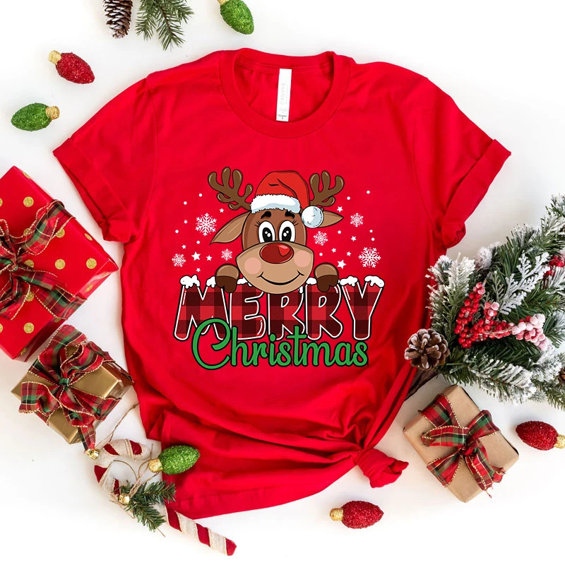(Premium T-shirt)Cute Merry Christmas Print T-Shirts For Women Summer Lovely Short Sleeve Casual Round Neck T-Shirts Ladies tops
(Premium T-shirt)Cute Merry Christmas Print T-Shirts For Women Summer Lovely Short Sleeve Casual Round Neck T-Shirts Ladies tops