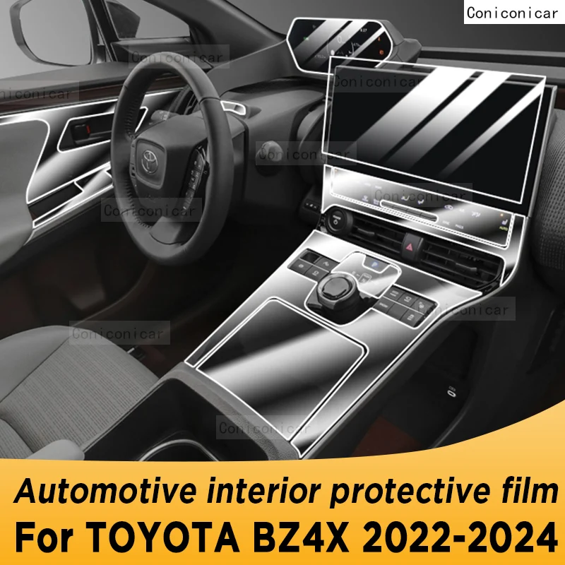 

For TOYOTA BZ4X 2022 2023 Gearbox Panel Navigation Screen Automotive Interior Protective Film Anti-Scratch Accessories Sticker