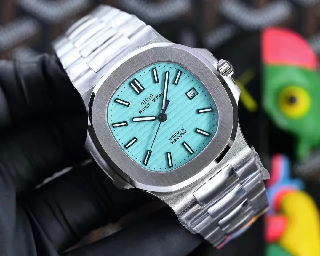 Luxury Mens Automatic Mechanical Calendar Watch Luminous Sky Blue Dial Stainless Steel Black Leather
Luxury Mens Automatic Mechanical Calendar Watch Luminous Sky Blue Dial Stainless Steel Black Leather