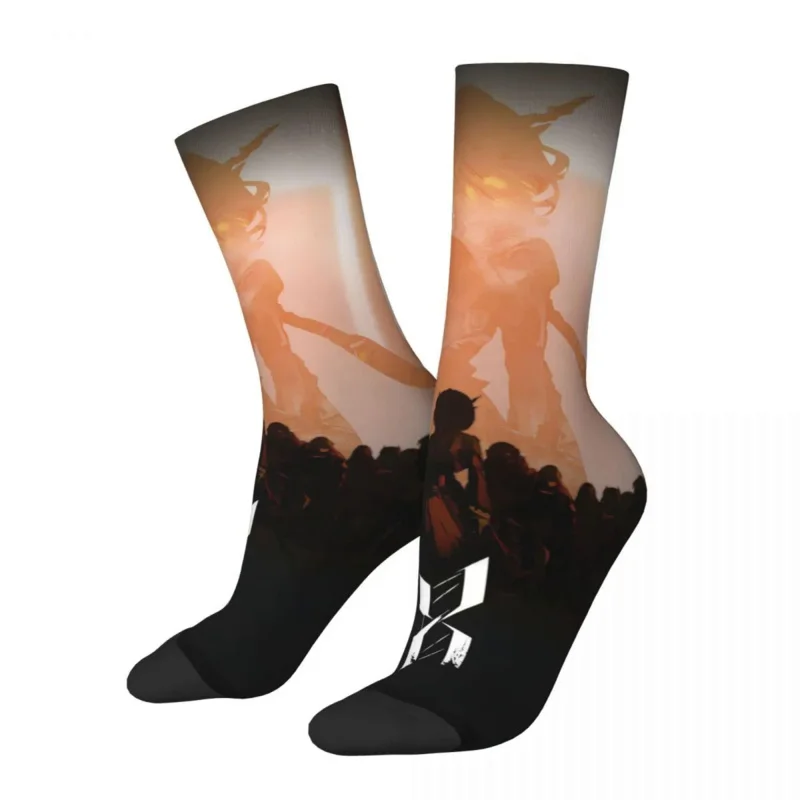 

Носки arknight из полиэстера для мужчин и женщин, смешные носки с веселым аниме в стиле Харадзюку, носки средней длины на весну, лето, осень и зиму, подарок