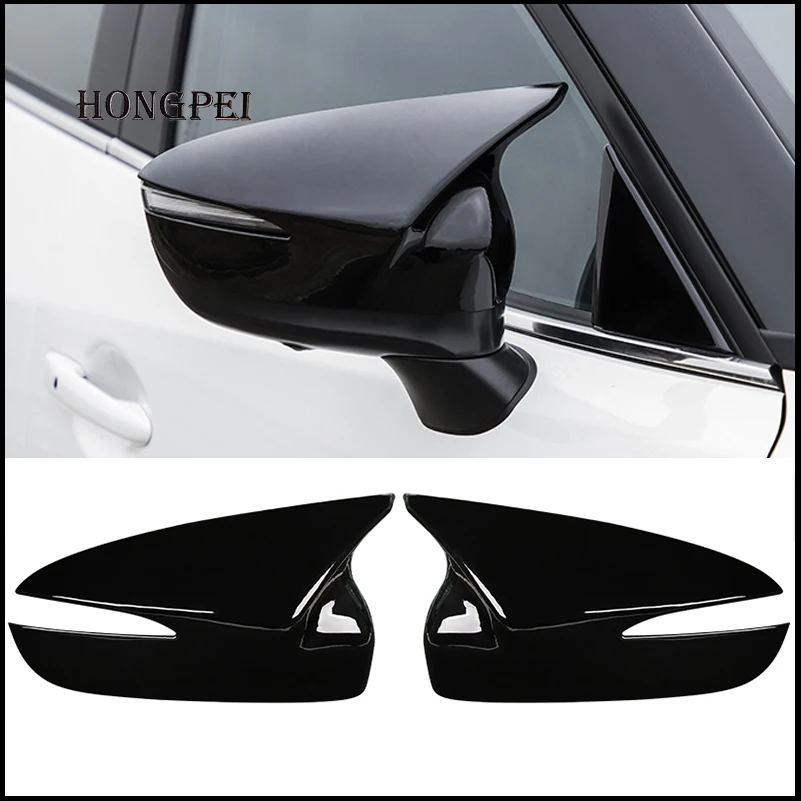 

Car Accessories For Mazda CX-3 CX3 2014-2023 Door Side Wing Rearview Mirror Cover Cap Sticker Trim With Horn Styling Auto Parts