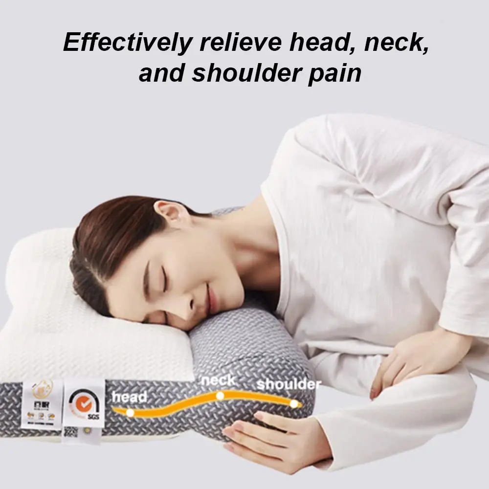 

Ergonomic Pillow Ergonomic Neck Pillows Protect Spine Orthopedic for All Sleeping Positions Cervical Contour Pillow Slow Rebound