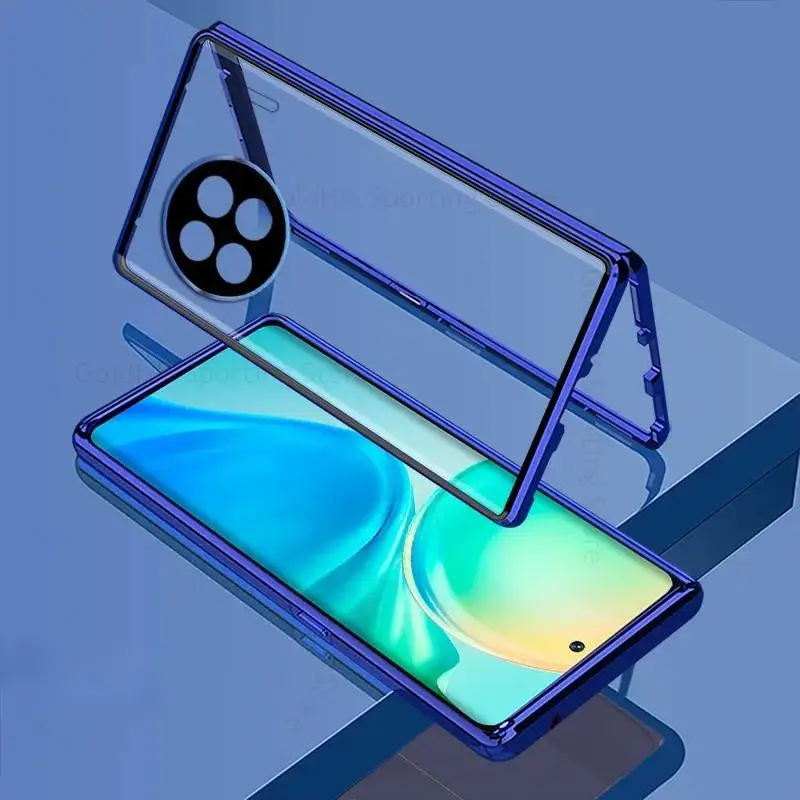 For vivo X90 Pro Plus Magnetic Adsorption Tempered Glass Phone Case For Vivo X70 X80 X90 Flip Cover Double-Sided Film Protector 
For vivo X90 Pro Plus Magnetic Adsorption Tempered Glass Phone Case For Vivo X70 X80 X90 Flip Cover Double-Sided Film Protector