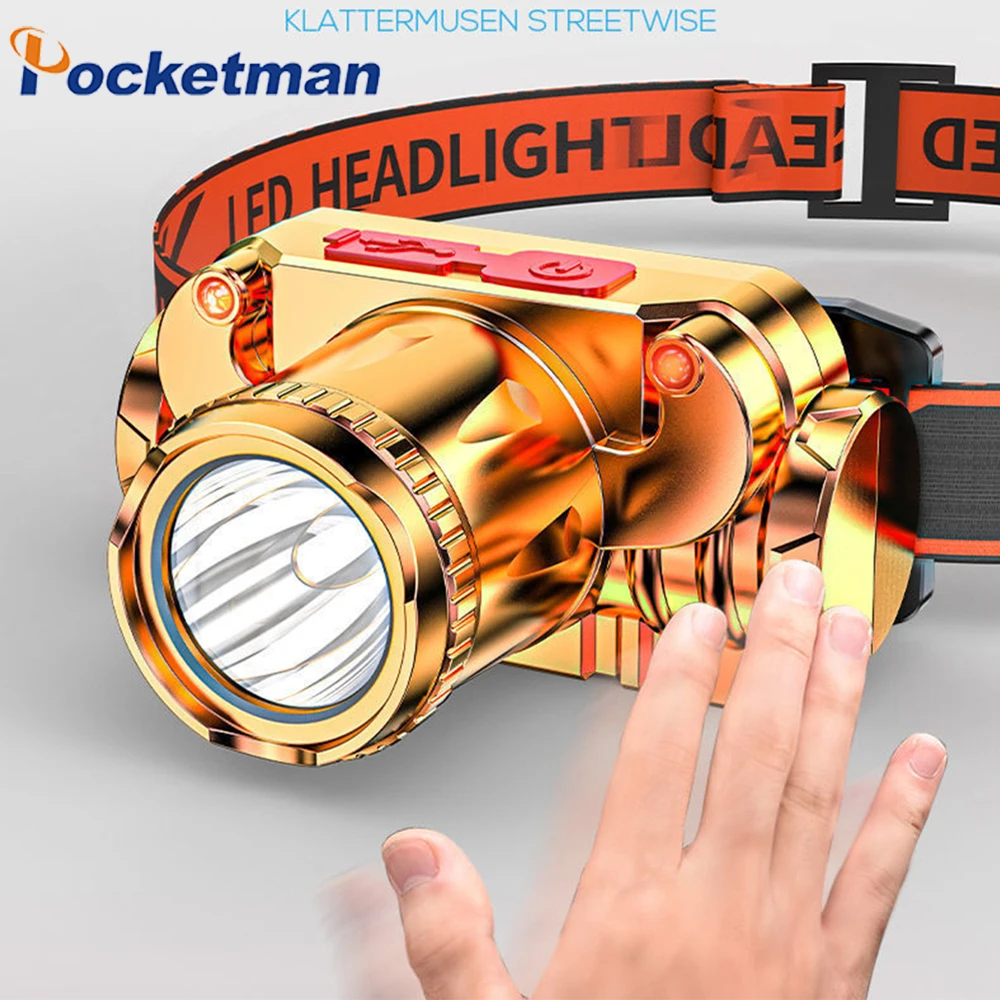 Powerful Upgraded LED Headlamp USB Rechargeable 3 Switch Modes Headlight Waterproof Head Lamp Head Front Light Head Flashlight
Powerful Upgraded LED Headlamp USB Rechargeable 3 Switch Modes Headlight Waterproof Head Lamp Head Front Light Head Flashlight
