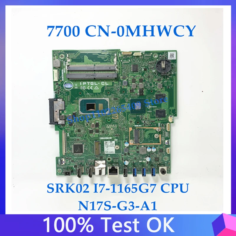 Mainboard CN-0MHWCY 0MHWCY MHWCY For DELL 7700 Laptop Motherboard N17S-G3-A1 W/SRK02 I7-1165G7 CPU 100% Full Tested Working Well
Mainboard CN-0MHWCY 0MHWCY MHWCY For DELL 7700 Laptop Motherboard N17S-G3-A1 W/SRK02 I7-1165G7 CPU 100% Full Tested Working Well
