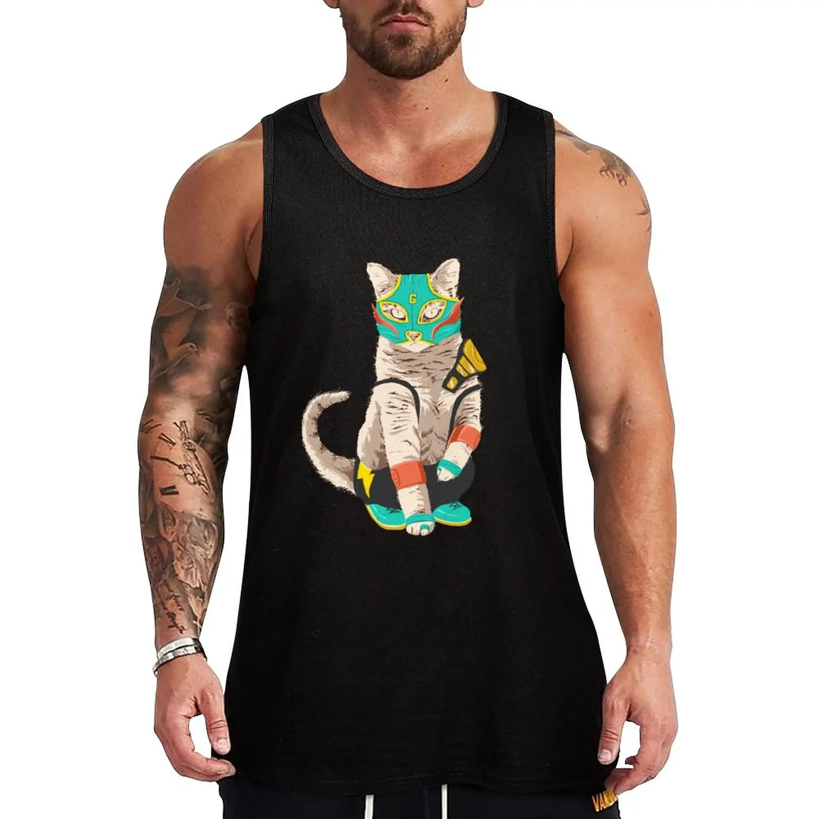 El Gato Asesino Tank Top sports suits Men's vest Male vest
El Gato Asesino Tank Top sports suits Men's vest Male vest