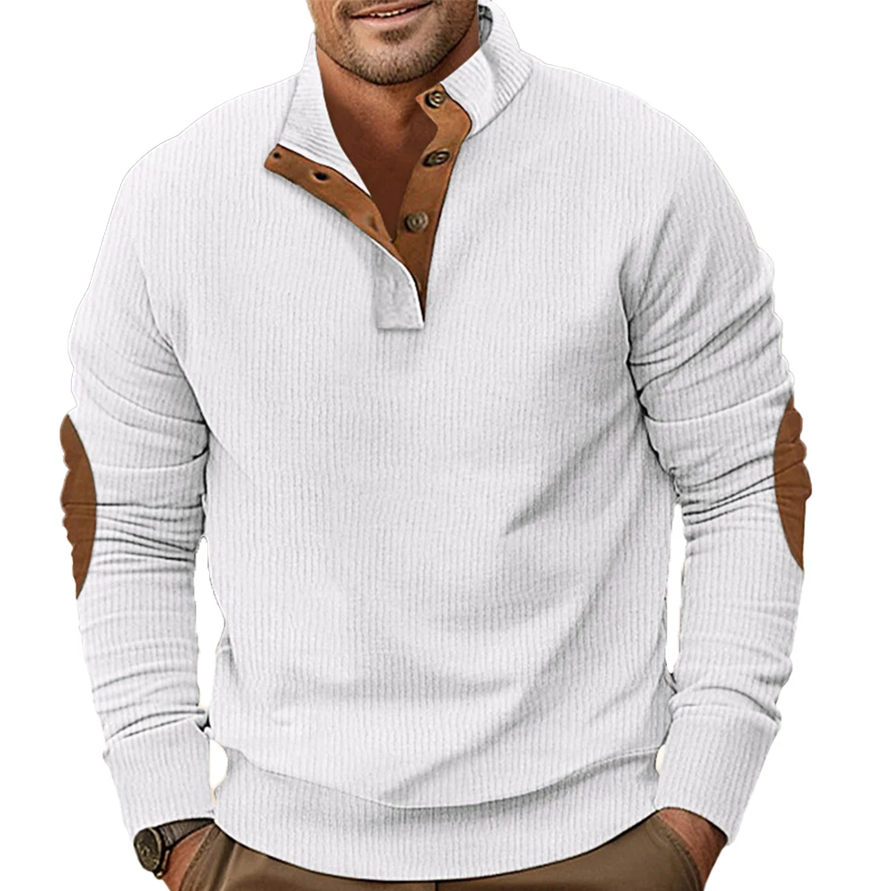Casual Outdoor Sports Sweatshirt for Men Baggy Top Pullover Stand Collar Design Long Sleeve Corduroy Sweatshirt
Casual Outdoor Sports Sweatshirt for Men Baggy Top Pullover Stand Collar Design Long Sleeve Corduroy Sweatshirt