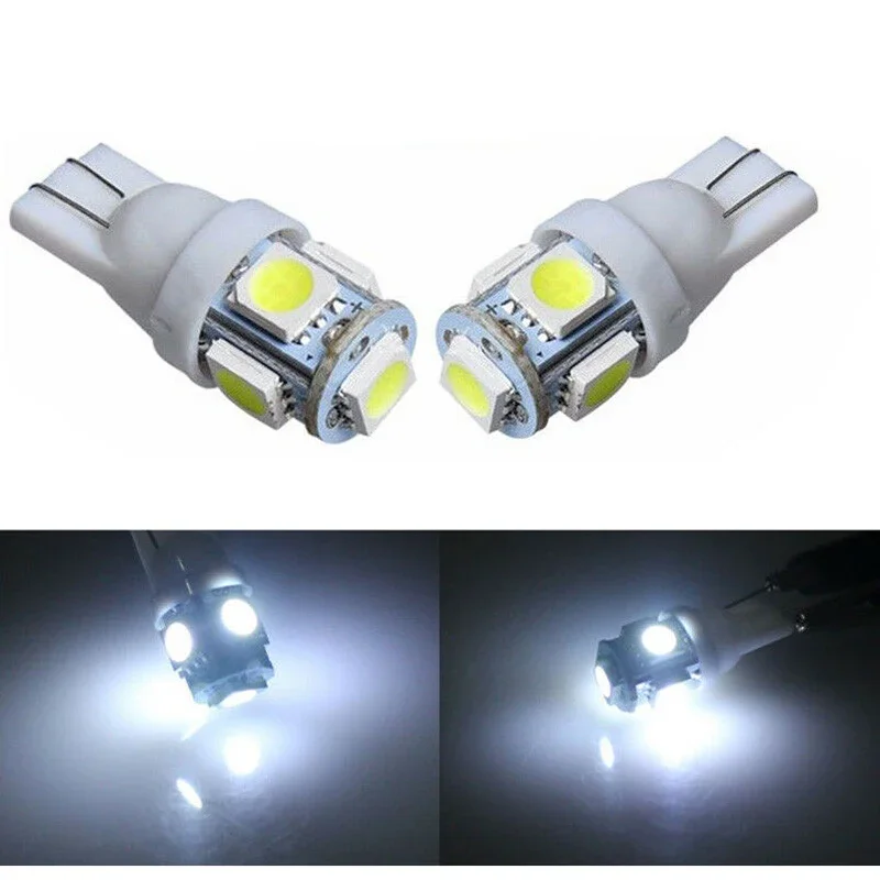 Car License Plate LED Reading LED Lights - 20pcs T10 5050 5-SMD White, 12V, 5W, High Quality, 6000K, Energy Saving, Long Life
Car License Plate LED Reading LED Lights - 20pcs T10 5050 5-SMD White, 12V, 5W, High Quality, 6000K, Energy Saving, Long Life