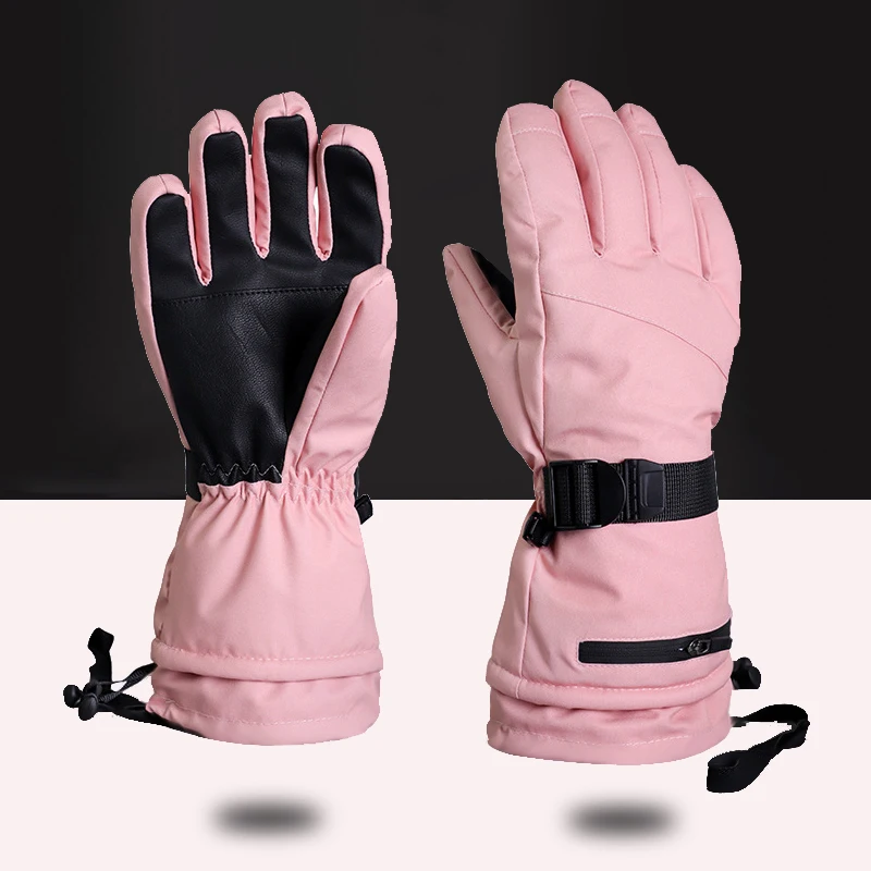

Winter New Five Finger Ski Gloves Touch Screen Water Repellent Outdoor Sports Warm Cycling Running Snowboard Gloves Men Women
