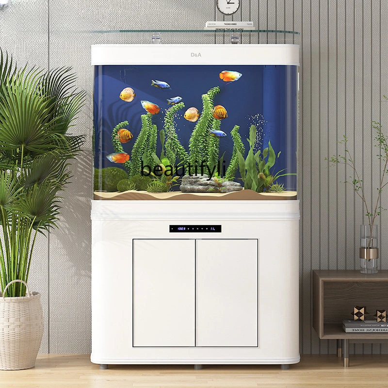 Smart Light Luxury Fish Tank Living Room Home Medium and Large Ornamental Fish Tank Ecological Bottom Filter Aquarium
Smart Light Luxury Fish Tank Living Room Home Medium and Large Ornamental Fish Tank Ecological Bottom Filter Aquarium