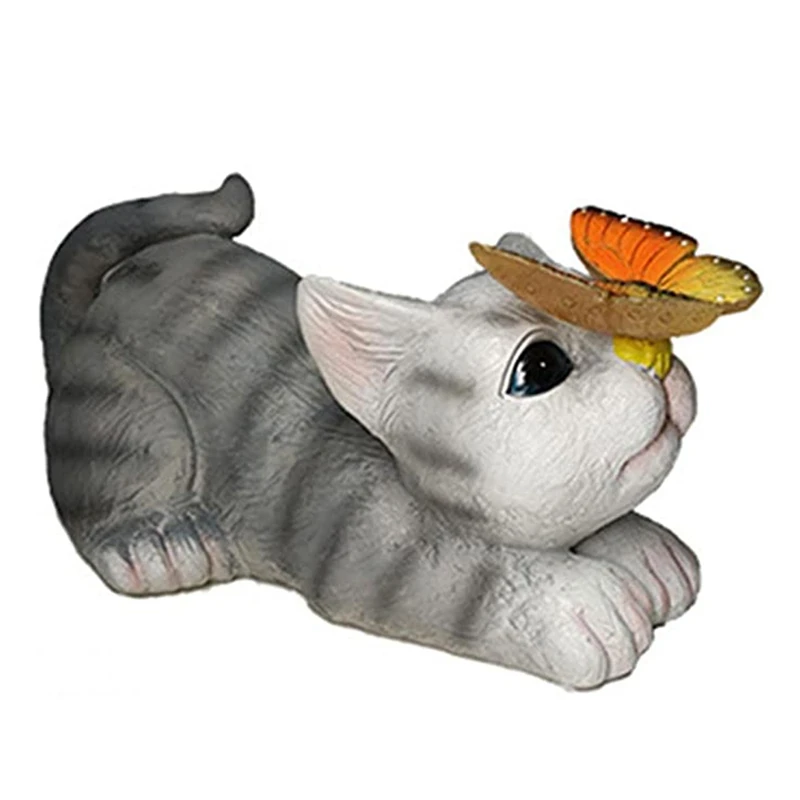 Butterfly Kitten Solar Lights Decorative Sculpture - Solar LED Lighting Cat Garden Statue Lawn Yard Decoration
Butterfly Kitten Solar Lights Decorative Sculpture - Solar LED Lighting Cat Garden Statue Lawn Yard Decoration