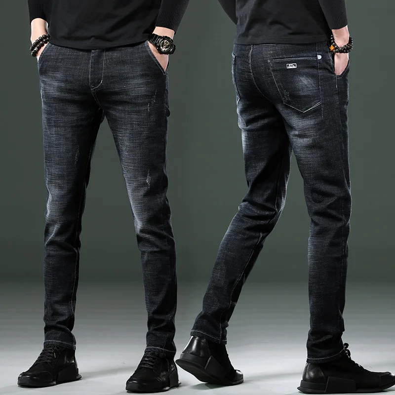 New High Quality Men Jeans Slim Spring Autumn Pants Korean Elastic Casual Pants Denim
New High Quality Men Jeans Slim Spring Autumn Pants Korean Elastic Casual Pants Denim