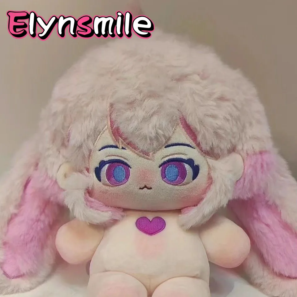 

In Stock New Anime Attributes Pink Heart Monster Ears Stuffed Anime Figure 20CM Plush Plushie Doll Clothes Cosplay Toy For Ki