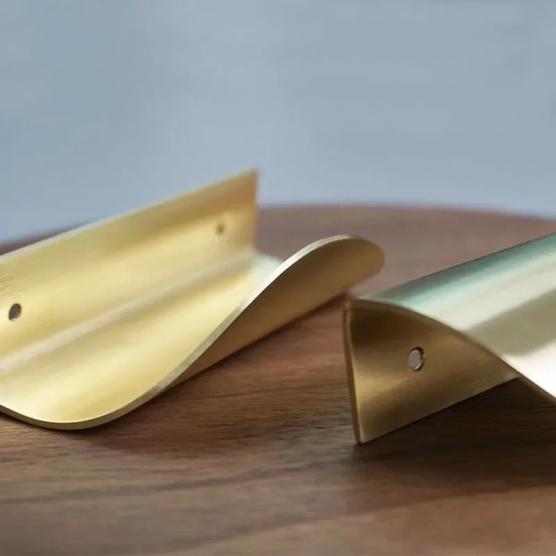 

Gold Brass Cabinet Pulls Furniture Handles Kitchen Door Handle Copper Drawer Pull Knobs Cupboard Handle