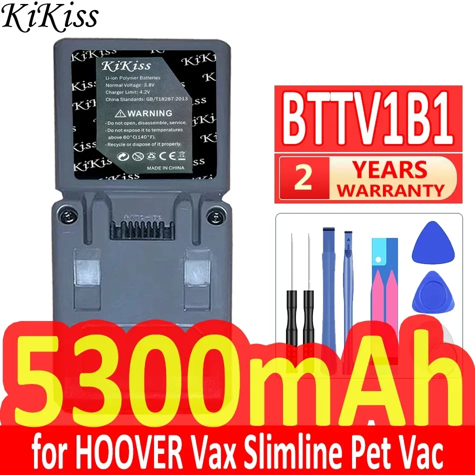 Мощная батарея 5300 мАч KiKiss BTTV1B1 для HOOVER Vax Slimline Pet Vac, новый ручной пылесос
Мощная батарея 5300 мАч KiKiss BTTV1B1 для HOOVER Vax Slimline Pet Vac, новый ручной пылесос