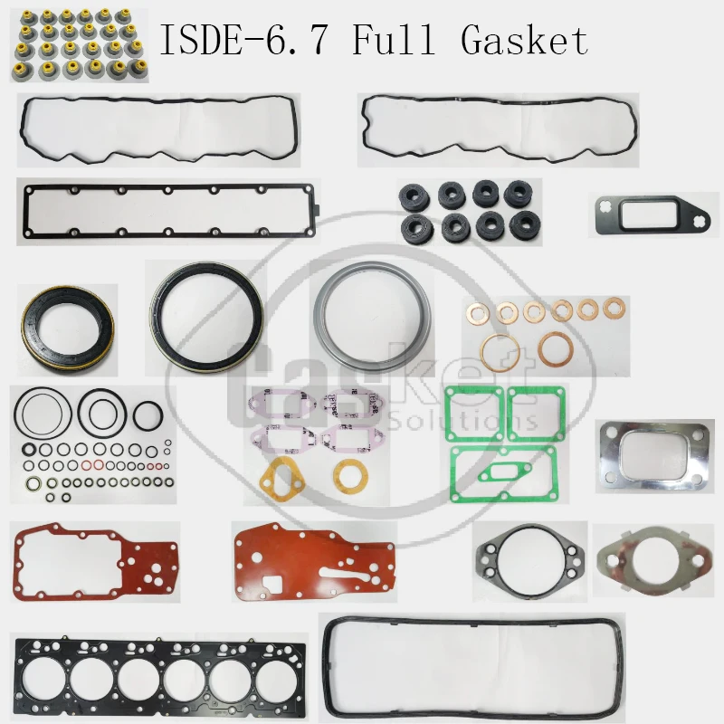 FITS CUMMINS Forklift Excavator Machinery Engine ISB200 ISDE-6.7 L6 24V Full Gasket Kit 
FITS CUMMINS Forklift Excavator Machinery Engine ISB200 ISDE-6.7 L6 24V Full Gasket Kit