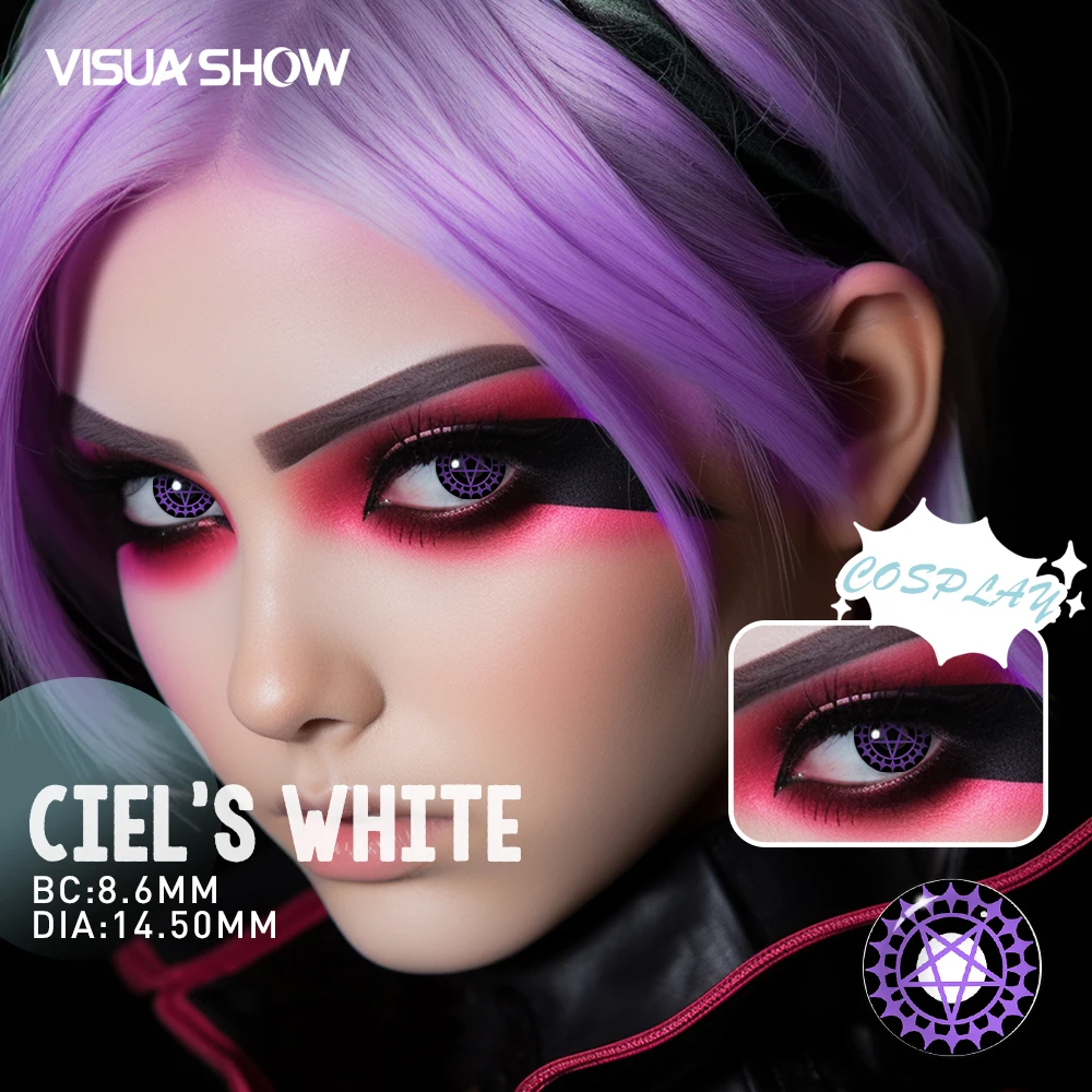 VISUASHOW 1 Pair Colorful Contact Lenses for Eyes Fashion Anime Color Contact Lenses Cosplay Colored Lens Makeup Beauty Comestic
VISUASHOW 1 Pair Colorful Contact Lenses for Eyes Fashion Anime Color Contact Lenses Cosplay Colored Lens Makeup Beauty Comestic