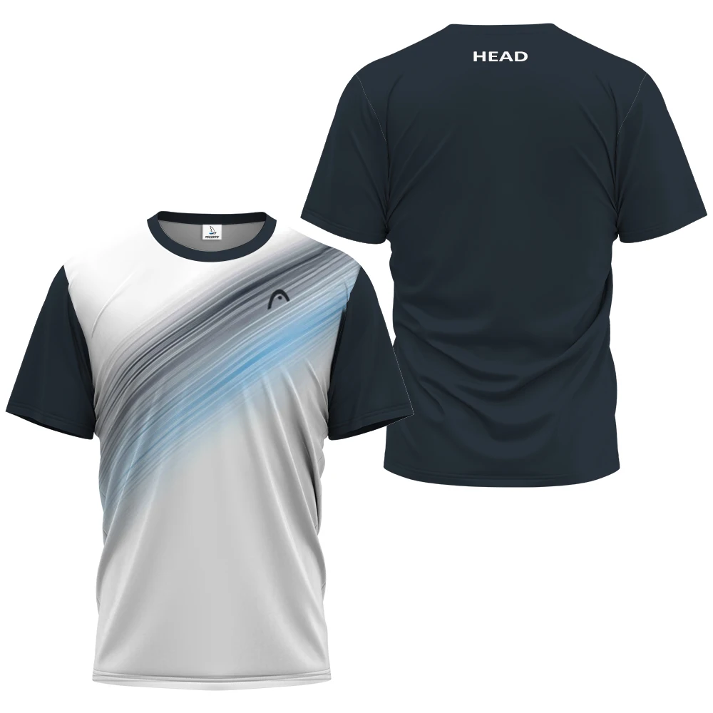 

HEAD Men's Sports T-shirt Summer Quick Dry Fitness clothing Couple Badminton Short Sleeve Tennis Training Clothes New design