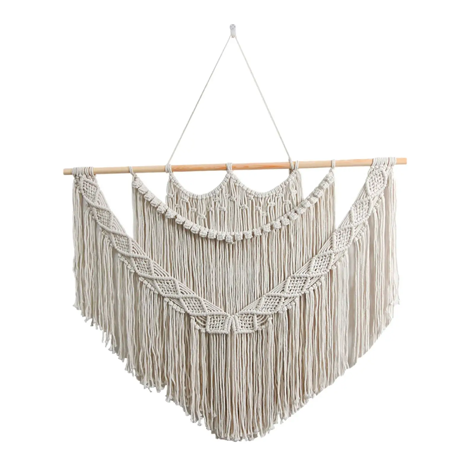Artisan Macrame Wall Tapestry - Handwoven Boho Decor 3 Sbf230efc8e4146b5b6e96466aa41cd80F
