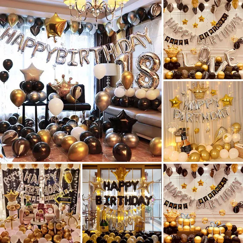 

Воздушные шары на день рождения, украшение из розовой и золотой фольги, воздушные шары с надписью, украшения для детской вечеринки, баннеры, принадлежности
