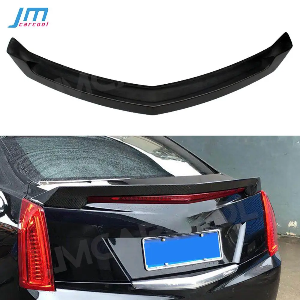 

Carbon Fiber Rear Boot Spoiler for Cadillac ATS Sedan 4 Door 2015 -2019 V Style FRP Rear Trunk Lid Trim Wings Spoiler