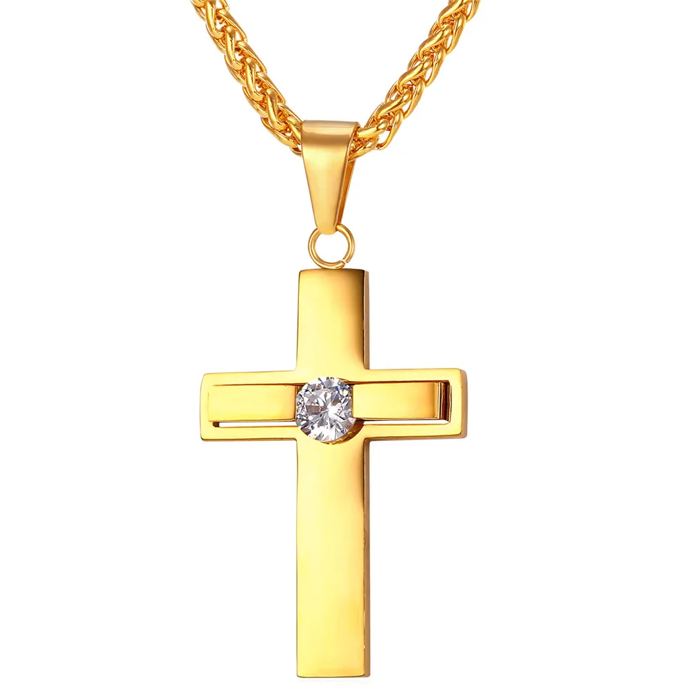 ChainsPro Cross Crystal Necklaces & Pendants Stainless Steel Zirconia Wholesale Jewelry Necklace Women Men Gift P133
ChainsPro Cross Crystal Necklaces & Pendants Stainless Steel Zirconia Wholesale Jewelry Necklace Women Men Gift P133