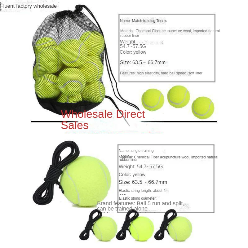 High Elasticity and Endurance Training Single Player with String Tennis Elastic Rope Rebound Match Massage Pet
High Elasticity and Endurance Training Single Player with String Tennis Elastic Rope Rebound Match Massage Pet