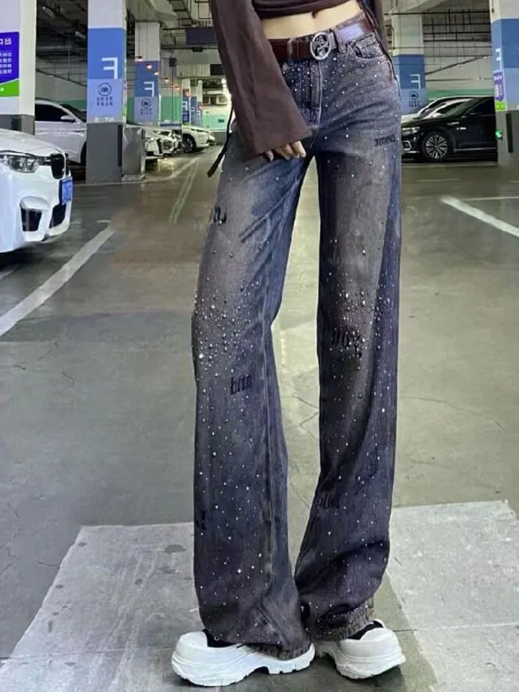 Женские свободные джинсовые брюки, повседневные широкие брюки с высокой талией, модель Y2K в Корейском стиле, прямые джинсовые брюки в стиле ретро
Женские свободные джинсовые брюки, повседневные широкие брюки с высокой талией, модель Y2K в Корейском стиле, прямые джинсовые брюки в стиле ретро
