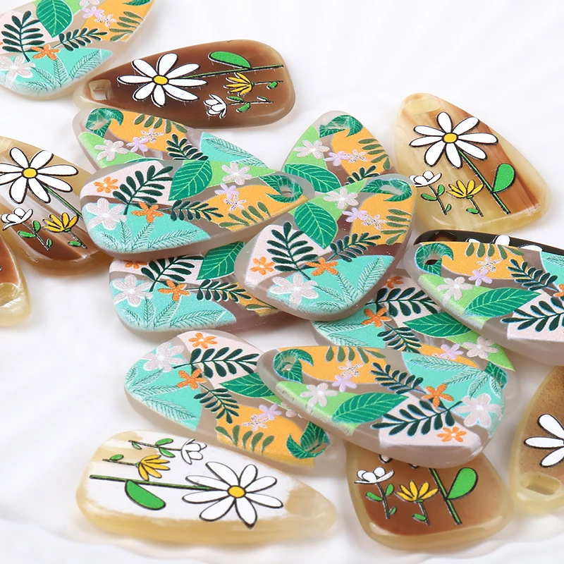 10pcs Leaves Flowers Plant Print Charms Pendant for DIY Jewelry Making Water Drop Acrylic Earring Necklace Key Chain Findings
10pcs Leaves Flowers Plant Print Charms Pendant for DIY Jewelry Making Water Drop Acrylic Earring Necklace Key Chain Findings