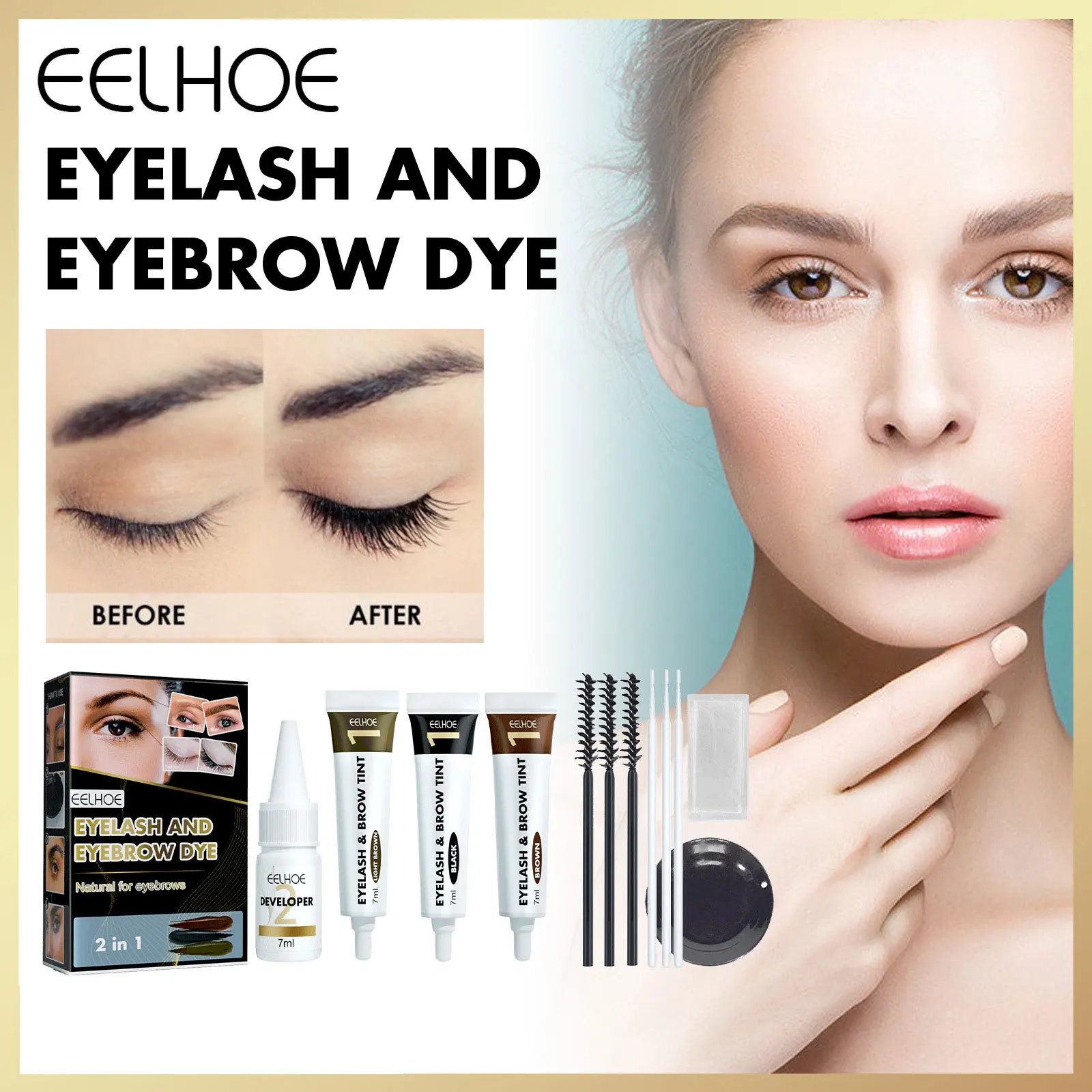 Professional Eyelash Eyebrow Dye Tint Gel Eyelash Brown Black Color Tint Cream Kit Fast Tint Easy Dye Kit
Professional Eyelash Eyebrow Dye Tint Gel Eyelash Brown Black Color Tint Cream Kit Fast Tint Easy Dye Kit