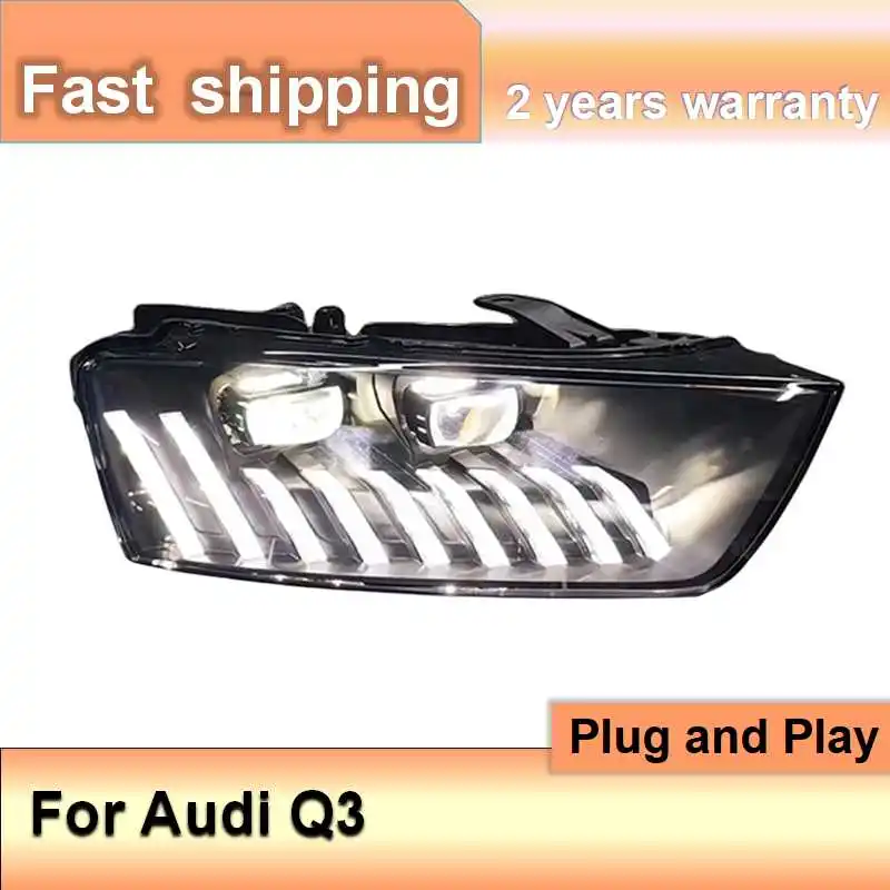 Car Accessories for Audi Q3 Head Lamp 2013-2018 Q3 Headlight DRL Turn Signal High Beam Projector Lens
Car Accessories for Audi Q3 Head Lamp 2013-2018 Q3 Headlight DRL Turn Signal High Beam Projector Lens