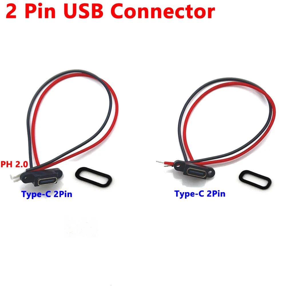 2Pin USB Connector Type-C Waterproof to PH 2.0 With Rubber Ring Female Water Proof Socket High Current Fast Charging Jack Port
2Pin USB Connector Type-C Waterproof to PH 2.0 With Rubber Ring Female Water Proof Socket High Current Fast Charging Jack Port