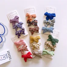 Spring New Children's Plaid Floral Bow Three-piece Set Baby Solid Color Fabric Bow Tie Hair Accessories Set Hair Clips for Girls
Spring New Children's Plaid Floral Bow Three-piece Set Baby Solid Color Fabric Bow Tie Hair Accessories Set Hair Clips for Girls