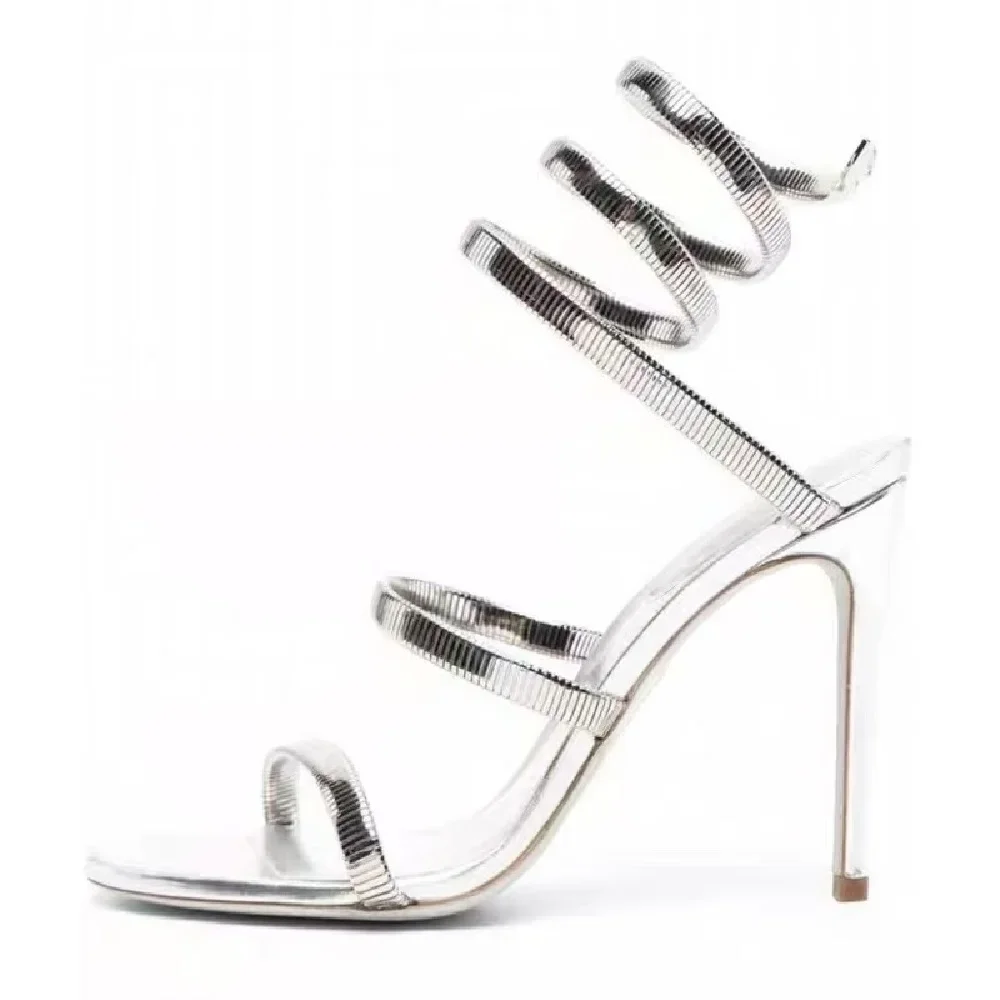Gold Ankle Strap High Heels Women Elegant Party Sandals Gold Ankle Strap High Heels Women Elegant Party Sandals