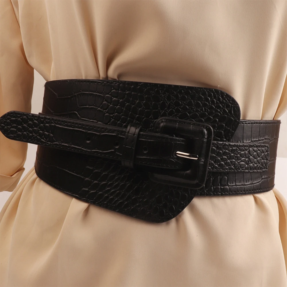Fashion Pu Leather Belt For Women Designer Metal Buckle Waist Strap Female Jeans Dress Trouser Decorative Waistband SCM0084
Fashion Pu Leather Belt For Women Designer Metal Buckle Waist Strap Female Jeans Dress Trouser Decorative Waistband SCM0084