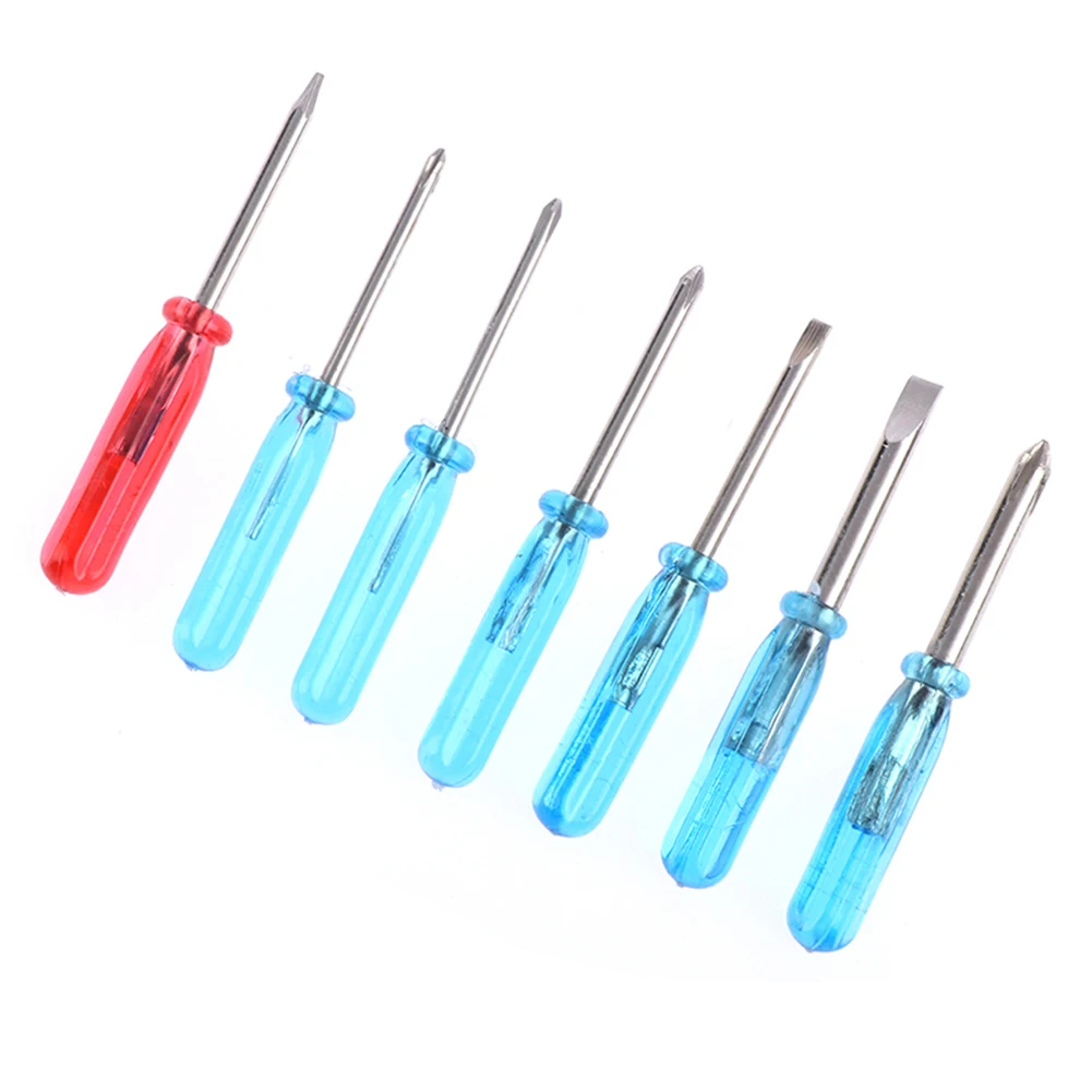 

7Pcs/Set Mini Screwdriver 45mm Steel Star Slotted Cross Screwdriver Repair For Disassemble Toys Small Items Hand Tools