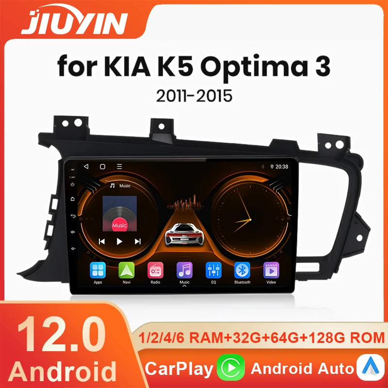 

Автомагнитола 2 Din, стерео Android 12 Carplay для KIA Optima K5 2011-2015, мультимедийный плеер с GPS-навигацией, Авторадио, головное устройство с Wi-Fi