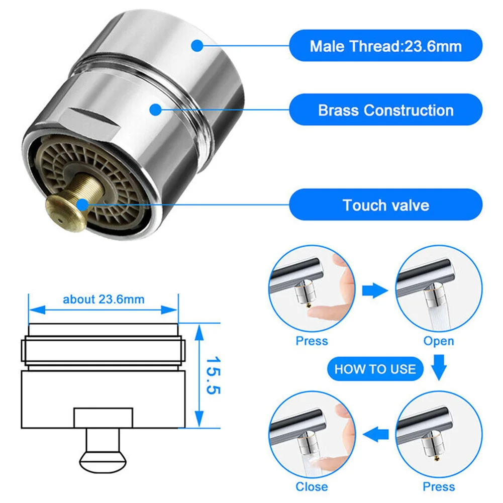 Faucet Aerator Kitchen Filter Mesh Nozzle Outlet Copper One-Button Control Water Saving Nozzle Bath Faucet Connector
Faucet Aerator Kitchen Filter Mesh Nozzle Outlet Copper One-Button Control Water Saving Nozzle Bath Faucet Connector