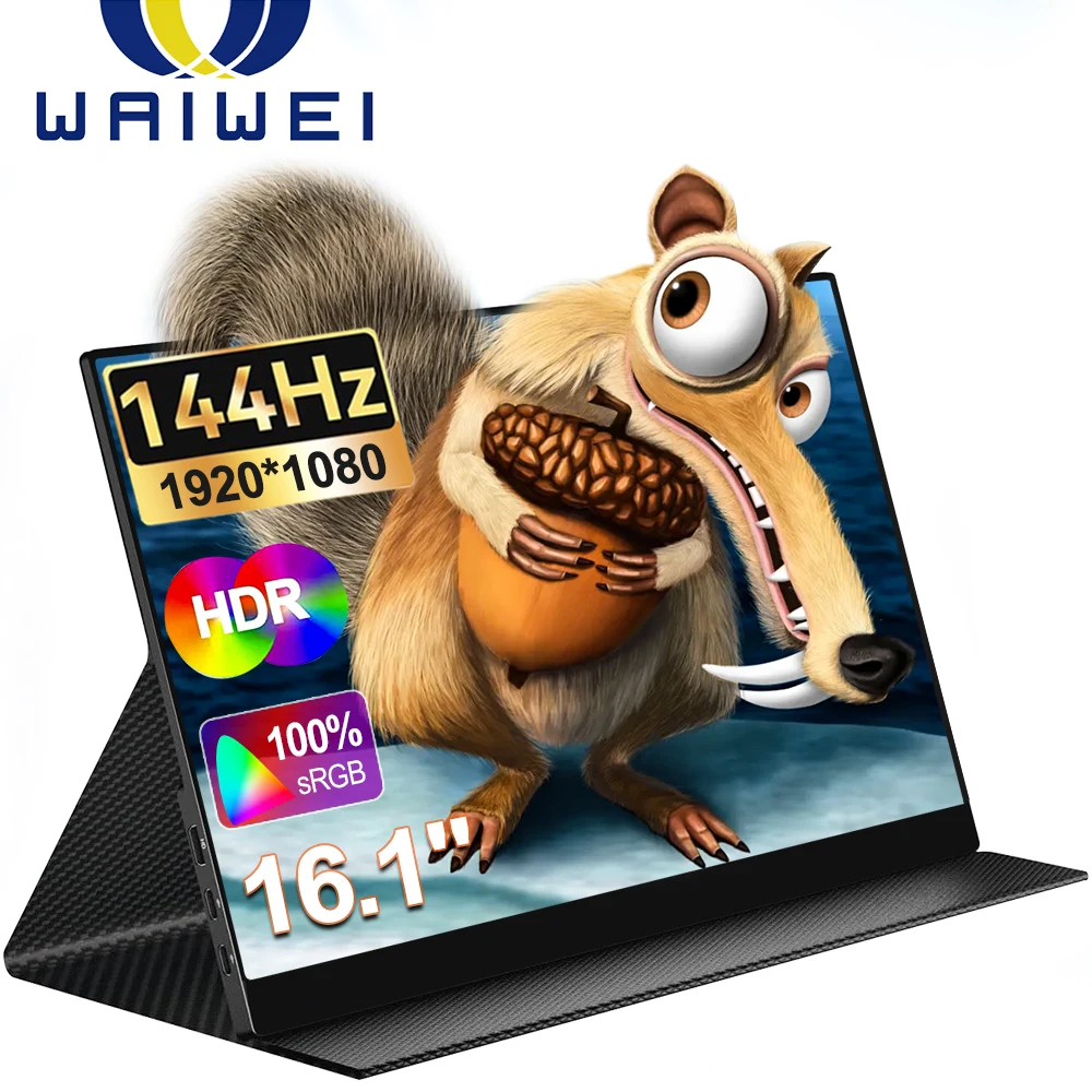 WAIWEI 16 Inch 1080p Portable Monitor 144HZ Gaming Monitor For Xbox PS4 PS5 Switch Laptop MacBook Samsung Phone USB Type C 15.6
WAIWEI 16 Inch 1080p Portable Monitor 144HZ Gaming Monitor For Xbox PS4 PS5 Switch Laptop MacBook Samsung Phone USB Type C 15.6